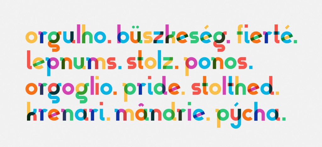 Pride in different languages